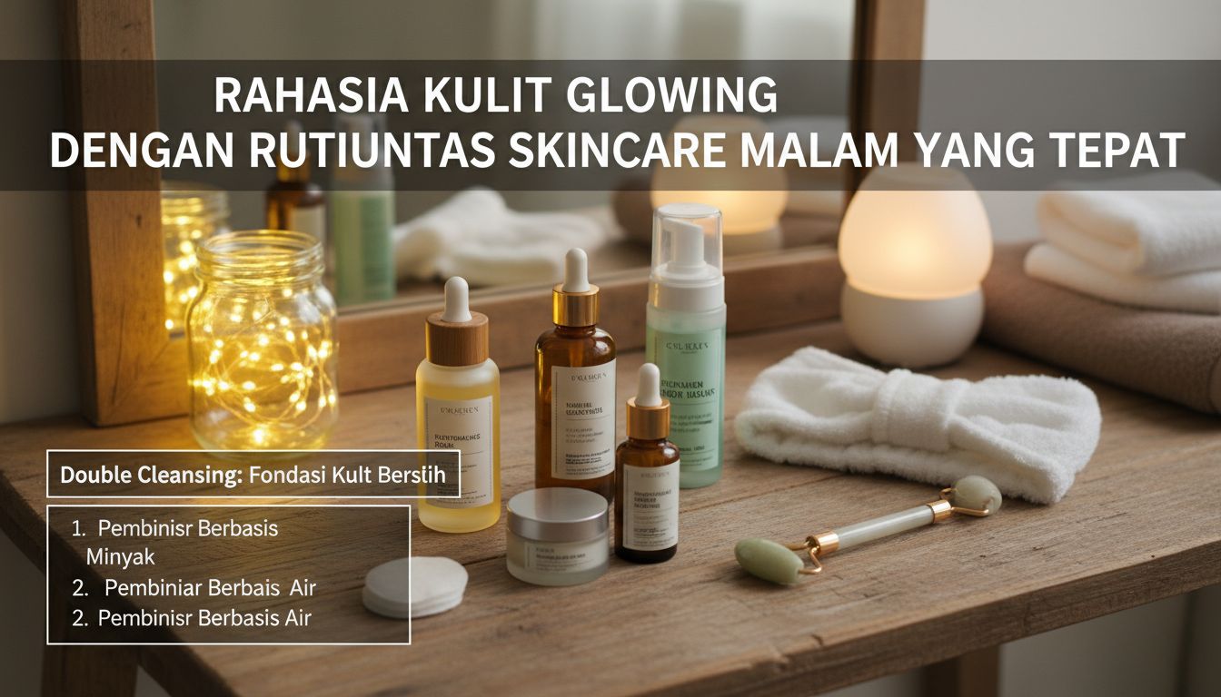 Rahasia Kulit Glowing dengan Rutinitas Skincare Malam yang Tepat